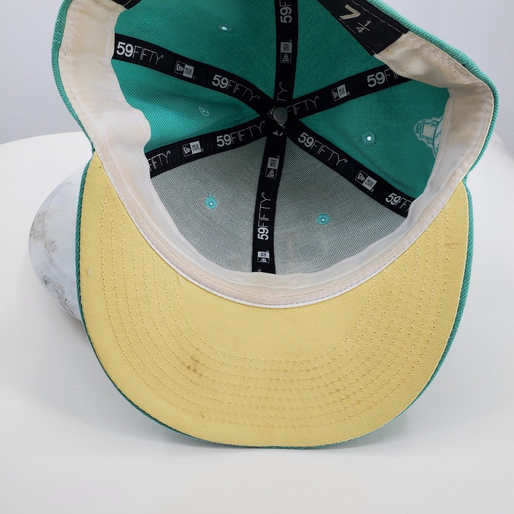 New Era 59FIFTY LA Dodgers Teal First LA World Series Fitted Hat Size 7 1/4 - Picture 4 of 11